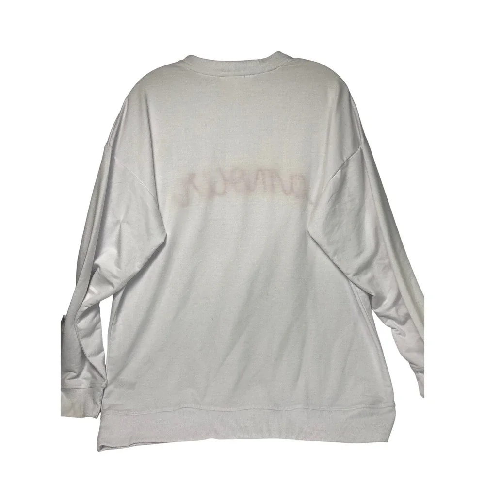 Workshop Republic Clothing‎ "Amour" Sweatshirt L Ivory Valentine NWOT - Picture 4 of 9